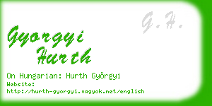 gyorgyi hurth business card